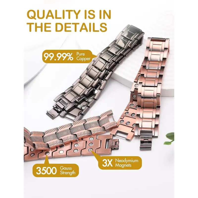 Copper magnetic bracelet——Relieve fatigue and promote blood circulation 7 Copper magnetic bracelet——Relieve fatigue and promote blood circulation