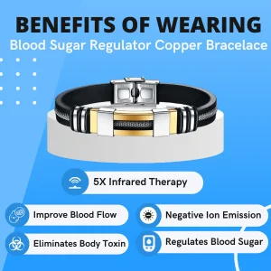 CZTICLE® Blood Sugar Regulator Copper Bracelace 7 CZTICLE® Blood Sugar Regulator Copper Bracelace