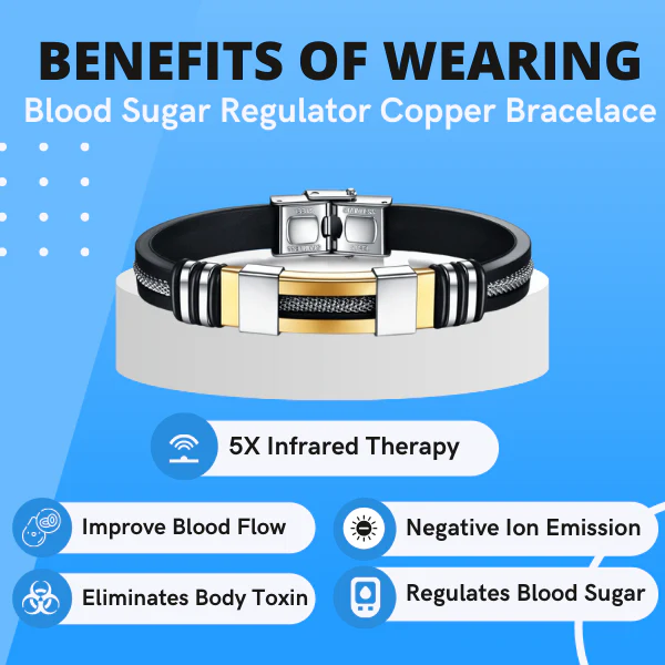 CZTICLE® Blood Sugar Regulator Copper Bracelace 4 CZTICLE® Blood Sugar Regulator Copper Bracelace