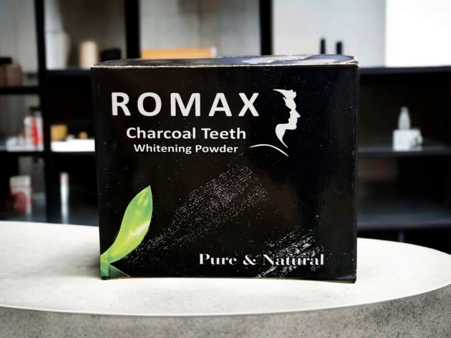 Romax Charcoal Teeth Whitening Powder 2 Romax Charcoal Teeth Whitening Powder