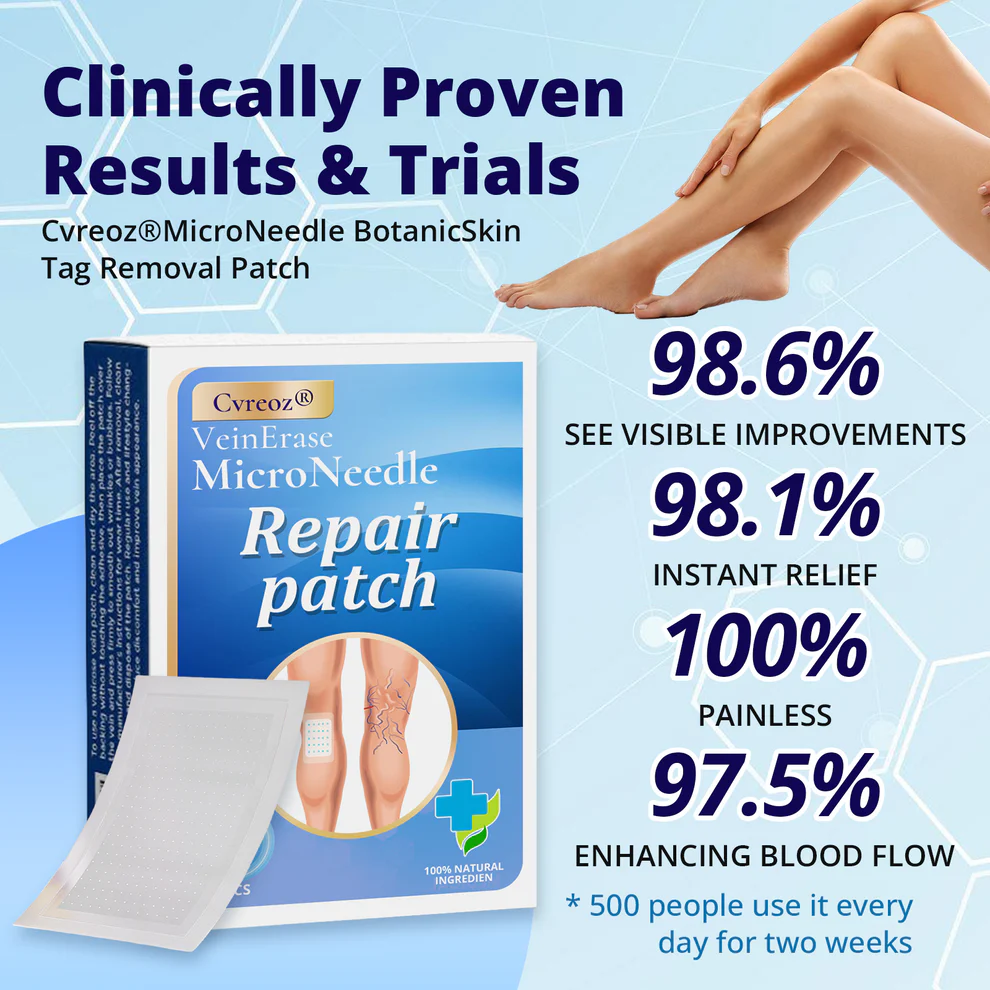 Cvreoz® VeinErase MicroNeedle Repair Patch 4 Cvreoz® VeinErase MicroNeedle Repair Patch