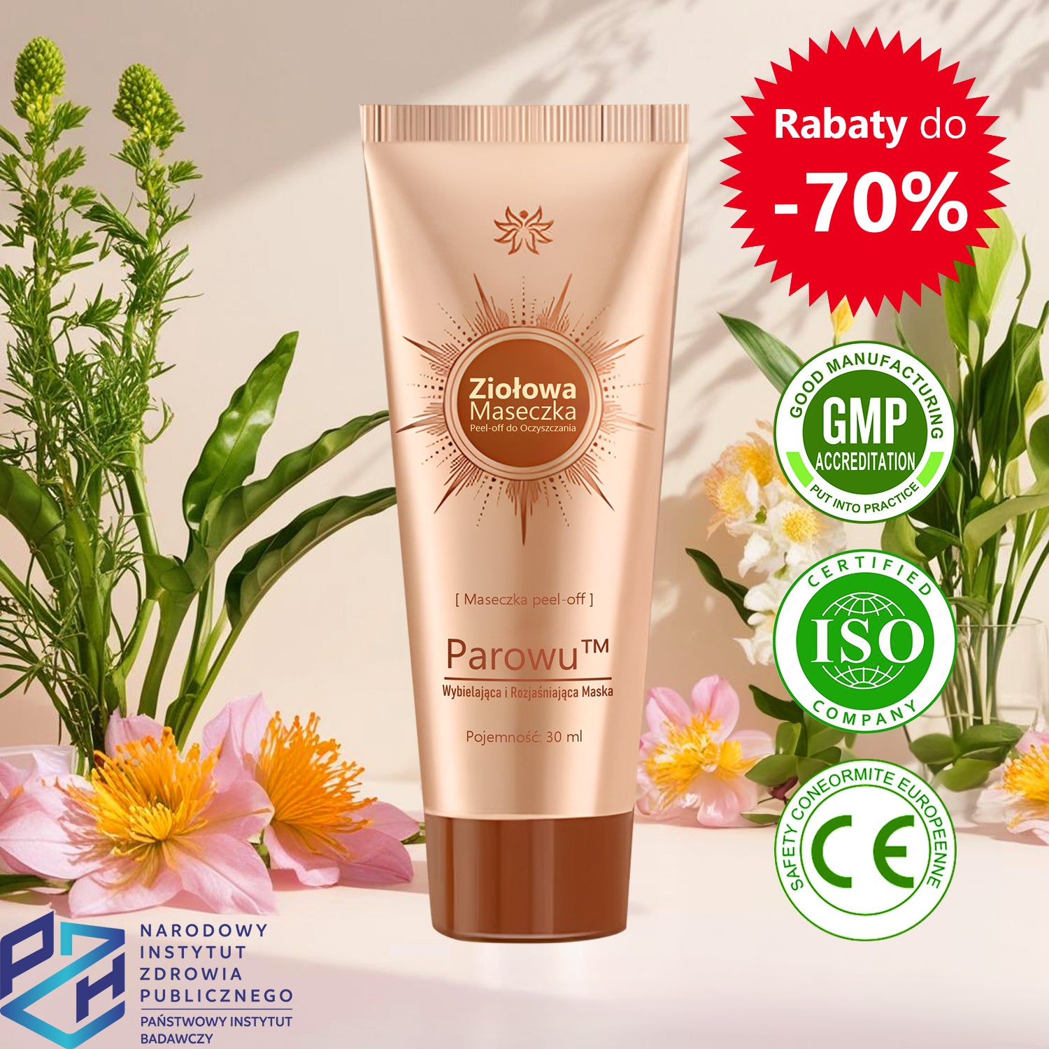 Parowu™ Whitening and Brightening Mask 1 Parowu™ Whitening and Brightening Mask