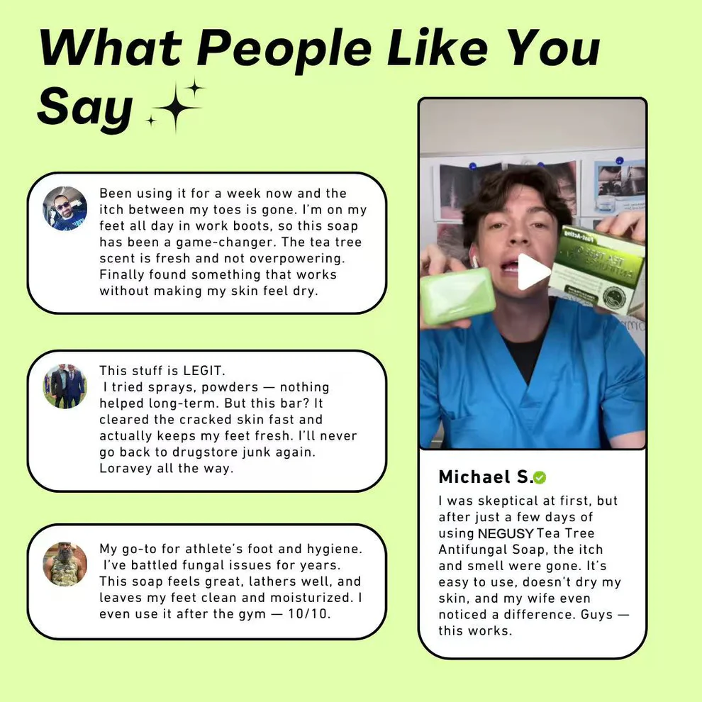 NEGUSY™ Tea Tree Athlete's Foot Defense Soap 2 NEGUSY™ Tea Tree Athlete's Foot Defense Soap