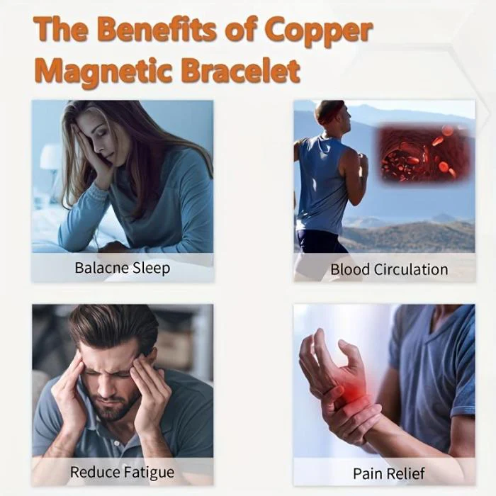 Copper magnetic bracelet——Relieve fatigue and promote blood circulation 3 Copper magnetic bracelet——Relieve fatigue and promote blood circulation