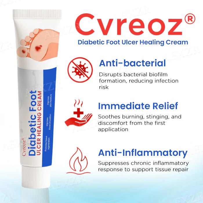 Cvreoz® Diabetic Foot Ulcer Healing Cream 5 Cvreoz® Diabetic Foot Ulcer Healing Cream