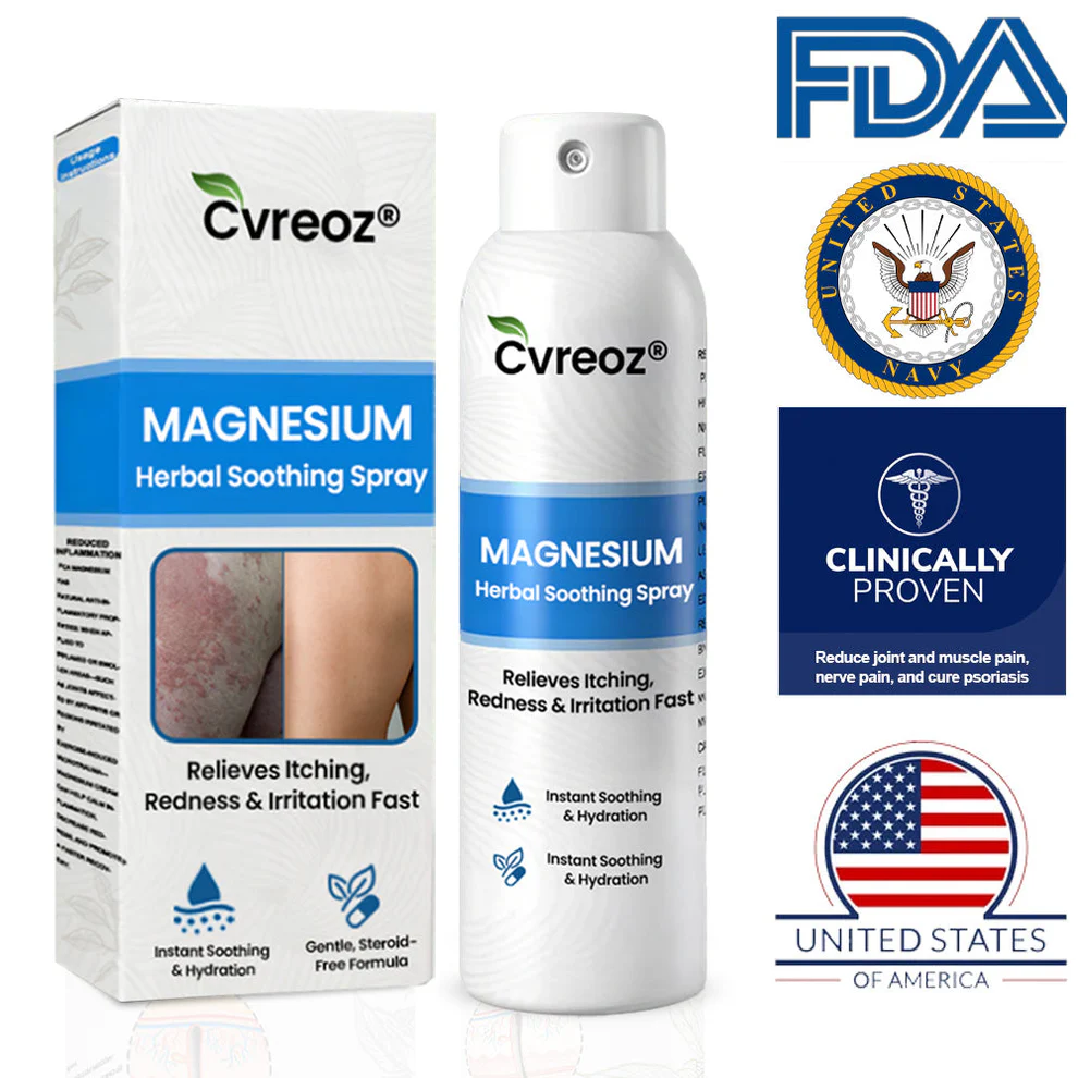 Cvreoz® Magnesium Herbal Psoriasis Spray 1 Cvreoz® Magnesium Herbal Psoriasis Spray
