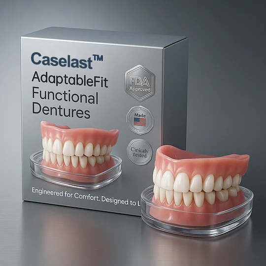 CASELAST™ AdaptableFit Functional Dentures – Made in the USA & FDA-Certified 1 CASELAST™ AdaptableFit Functional Dentures – Made in the USA & FDA-Certified