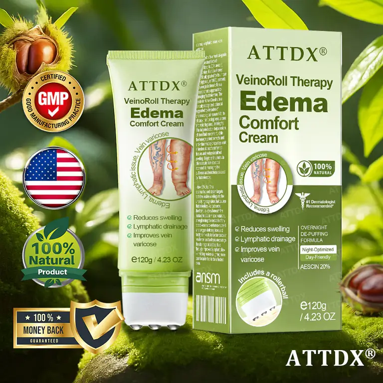 ATTDX® VeinoRoll Therapy Edema Comfort Cream 1 ATTDX® VeinoRoll Therapy Edema Comfort Cream
