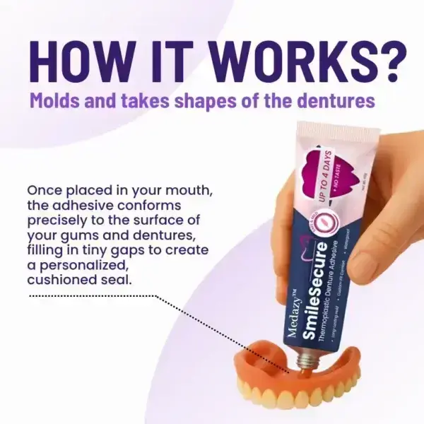 Medazy™ SmileSecure Thermoplastic Denture Adhesive 2 Medazy™ SmileSecure Thermoplastic Denture Adhesive