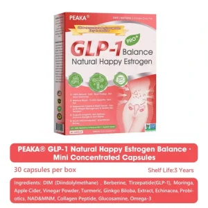 PEAKA® GLP-1 Natural Happy Estrogen Balance · Double-Layer Nanoliposome Microcapsules